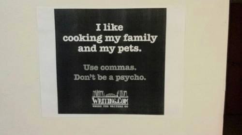 Use commas.
